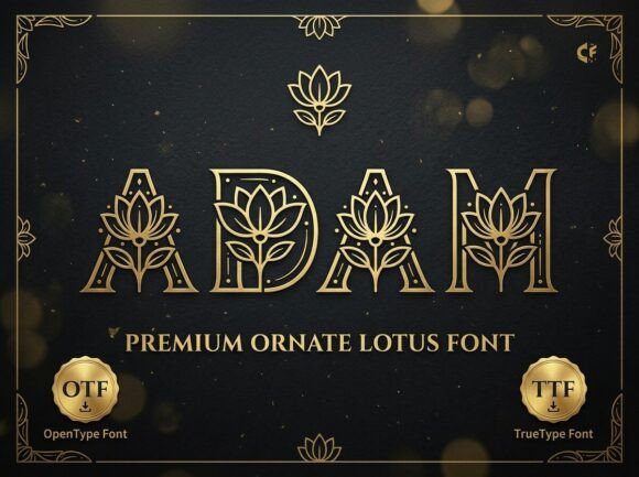 Adam: Ornate Lotus Serif for Divine Elegance