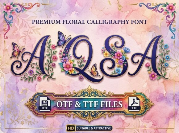Aqsa: Floral Calligraphy That Blooms on the Page