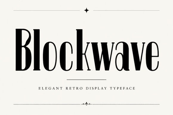 Blockwave: A Modern-Retro Font for Bold Digital Impressions