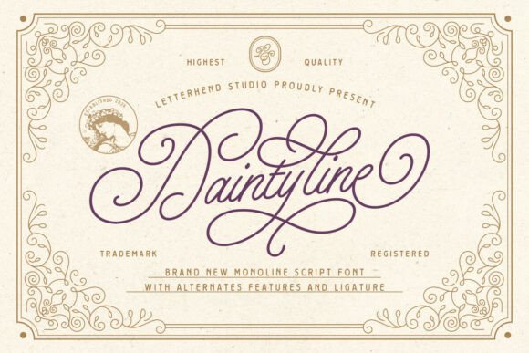 Daintyline: Grace in Every Glyph