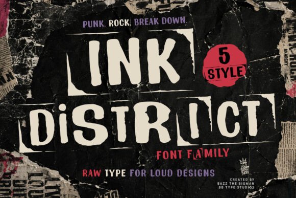 Ink District: A Typeface for the Unapologetic and the Unconventional
