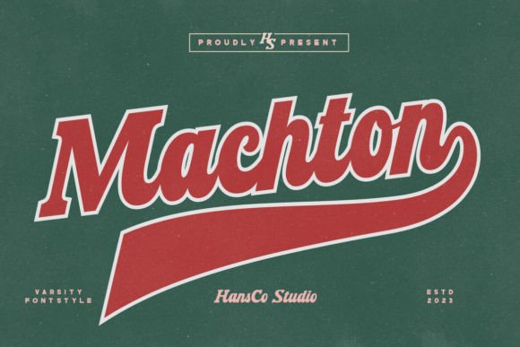 Machton Font: A Varsity Jersey Style for Modern Design