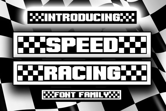 Speed Racing: A Bold Font That Captures the Thrill of High-Speed Competition