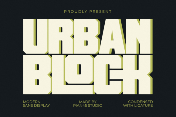 Urban Block: The Bold Typeface for Modern Design